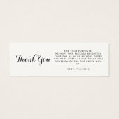 ビジネスロゴQRコードラベルつるラベル (裏面)