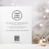 ビジネスロゴQRコードリース企業のクリスマス シーズンカード