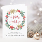 ビジネスロゴQRコードリース企業のクリスマス シーズンカード