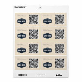 ビジネスロゴQRコード製品ID ラベル (フルシート)