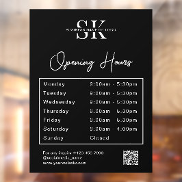 ビジネスロゴQrコード開封時間時間 ウィンドウサイン