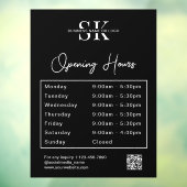 ビジネスロゴQrコード開封時間時間 ウィンドウサイン (シート3)