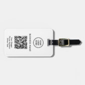 ビジネスロゴQRコード ラゲッジタグ (正面横)