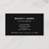 ビジネスロゴQRコード 名刺 (裏面)