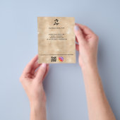 ビジネスロゴqrコードinstagramゴールデングラム チラシ (手)