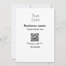 ビジネスロゴQRソーシャルメディア名で接続 シーズンカード