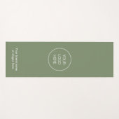 ビジネスロゴSage Green Yoga Mat ヨガマット (正面(横))