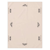 ビジネスロゴSNSソフトピンクディスプレイ テーブルクロス (正面)