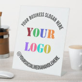 ビジネスロゴSocial Medeaペデスタルサインテンプレート 台座サイン (インサイチュ)