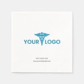 ビジネスロゴWebサイトの追加紙 スタンダードカクテルナプキン (正面)