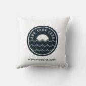 ビジネスロゴWebサイトアドレスとブランド クッション (裏面)