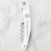 ビジネスロゴWebサイトスローガン従業員スワッグ ソムリエナイフ (正面)