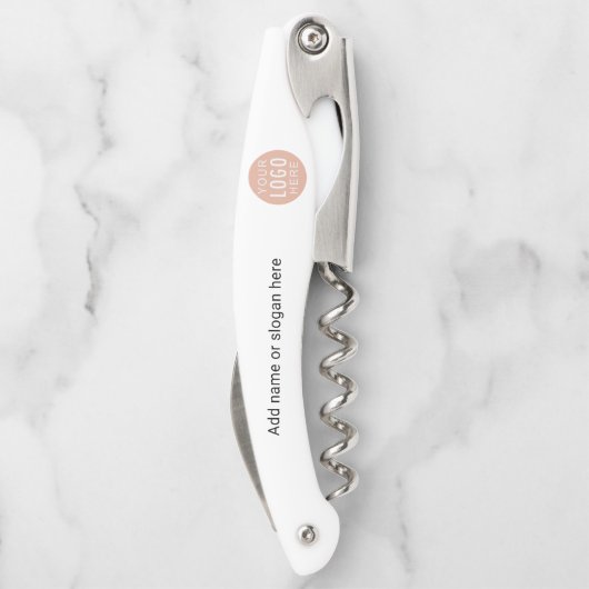 ビジネスロゴWebサイトスローガン従業員スワッグ ソムリエナイフ (裏面)