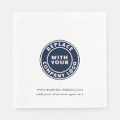 ビジネスロゴWebサイト企業のの追加カスタム方法 スタンダードランチョンナプキン (正面)