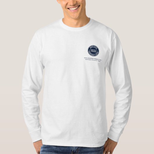 ビジネスロゴWebサイト会社イベントカスタム Tシャツ (正面)