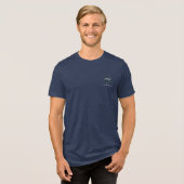 ビジネスロゴWebサイト会社社員スワッグ トライブレンドTシャツ (正面全面)