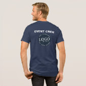 ビジネスロゴWebサイト会社社員スワッグ トライブレンドTシャツ (フル背面)