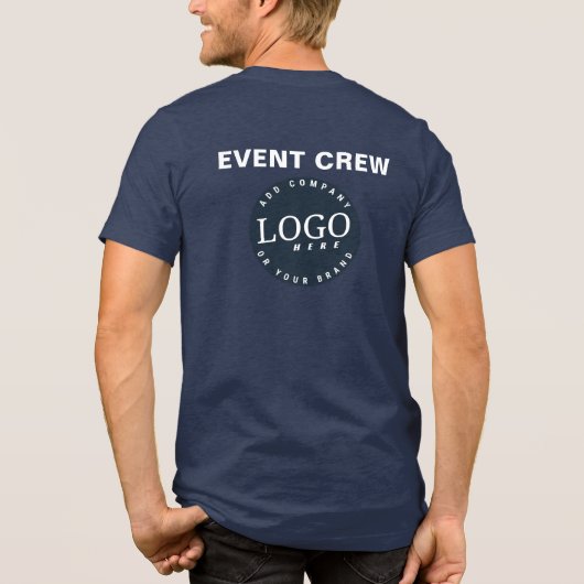 ビジネスロゴWebサイト会社社員スワッグ トライブレンドTシャツ (裏面)