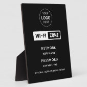 ビジネスロゴWiFiネットワークとパスワードの詳細 フォトプラーク (側面)