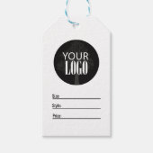 ビジネスロシンプルゴモダンラベル ギフトタグ (正面)