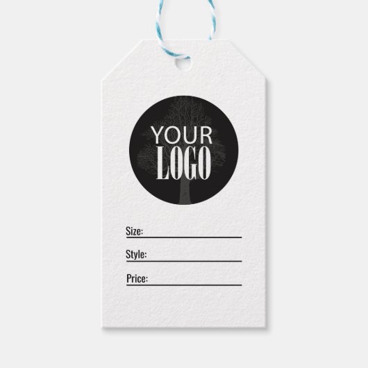 ビジネスロシンプルゴモダンラベル ギフトタグ (正面)