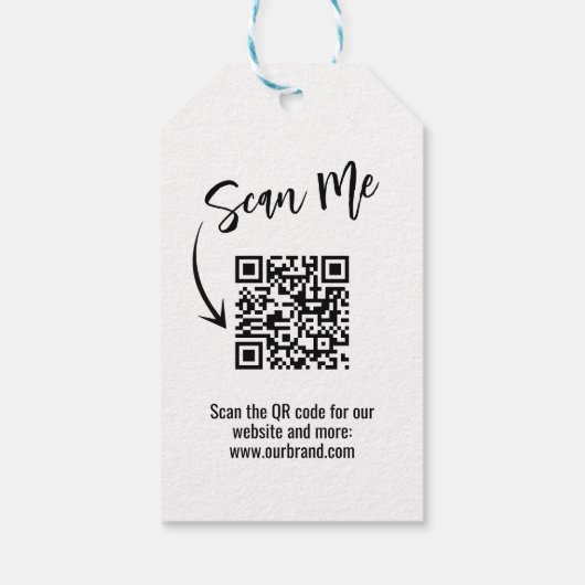 ビジネスロシンプルゴモダンラベル ギフトタグ (裏面)