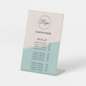 ビジネスロシンプルゴ価格表 台座サイン (正面)