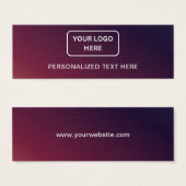 ビジネスロパーソナライズされたゴ文字ラベルつるラベル (正面&裏面)