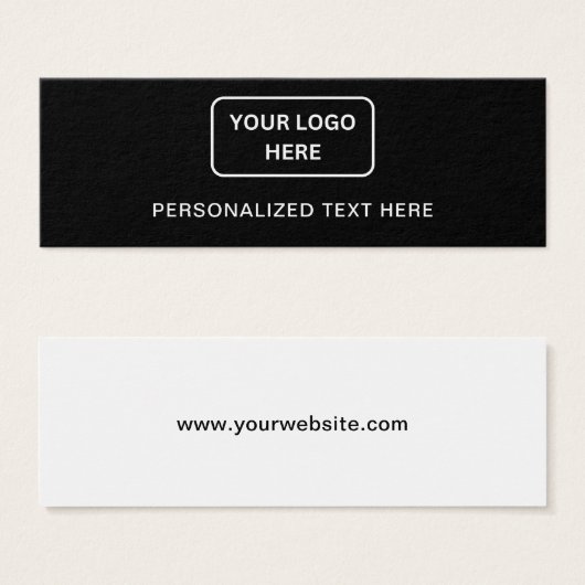 ビジネスロパーソナライズされたゴ文字ラベルつるラベル (正面&裏面)