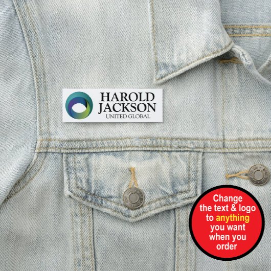 ビジネスロパーソナライズされたゴ 名札