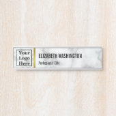 ビジネスロフェイクゴ大理石従業員名役職 サインプレート (正面)