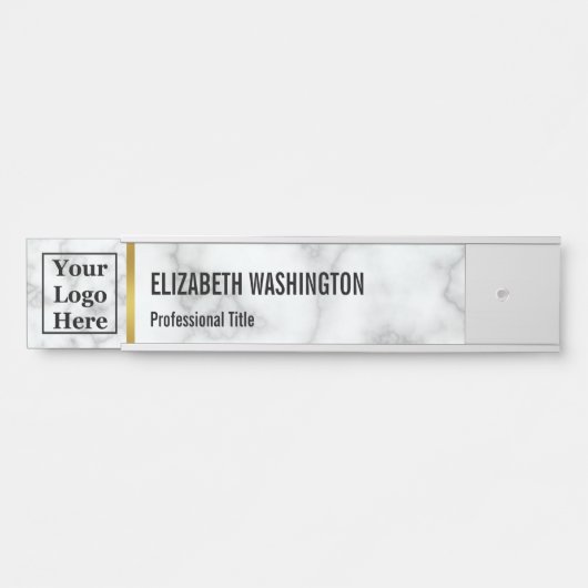 ビジネスロフェイクゴ大理石従業員名役職 サインプレート (正面)