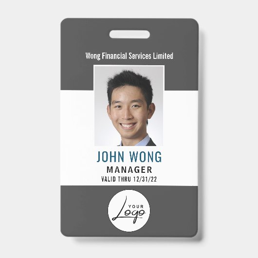 ビジネスロモダンゴ従業員の写真 バッジ (正面)