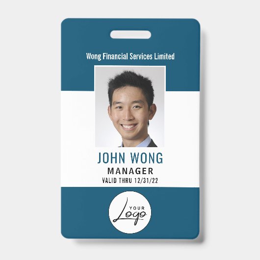 ビジネスロモダンゴ従業員の写真 バッジ (正面)