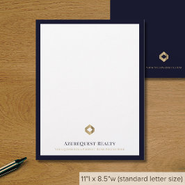 ビジネスロモダンゴLuxury Navy縁ど レターヘッド