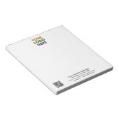 ビジネスロ企業のゴとQRコードが未整列 ノートパッド (アングル)