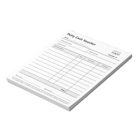 ビジネスロ企業のゴ経費小口現金伝票 ノートパッド (回転)