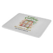 ビジネス不動産仲介業者クリスマスホームハート カッティングボード (角)