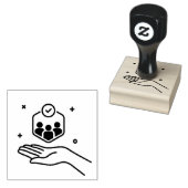 ビジネス人間関係気に ラバースタンプ (押印)