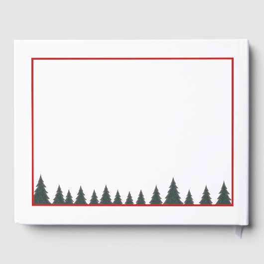 ビジネス企業のおもしろいクリスマスパーティーカスタム ゲストブック (裏面)