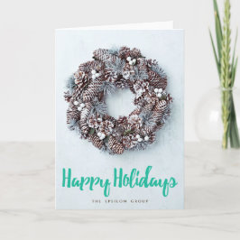 ビジネス企業のなリースの幸せな休日カード シーズンカード