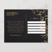 ビジネス企業ののクリスマスモダンエレガント シーズンポストカード (裏面)