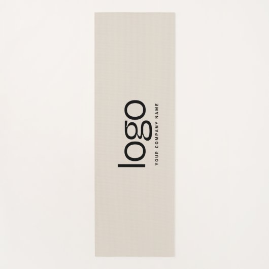 ビジネス企業ののロゴと文字のプロモーション ヨガマット (正面)