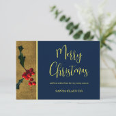 ビジネス企業のエレガントユニークホリデーカード サンキューカード (スタンド正面)