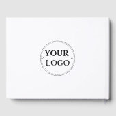 ビジネス企業のカスタムロゴ ゲストブック (裏面)