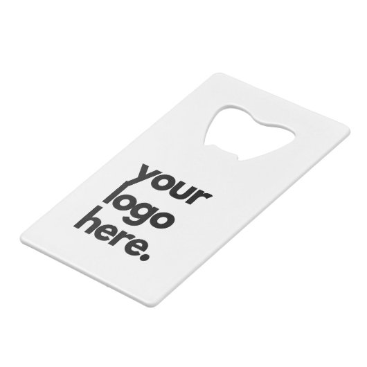 ビジネス企業のカードデザインのロゴテンプレート クレジットカード栓抜き (裏面アングル)