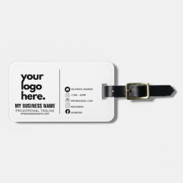 ビジネス企業のカードデザインのロゴテンプレート ラゲッジタグ