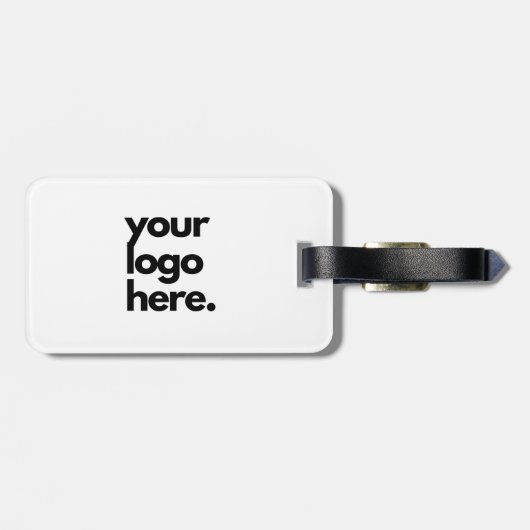 ビジネス企業のカードデザインのロゴテンプレート ラゲッジタグ (裏面横)