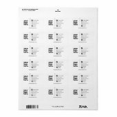 ビジネス企業のカードデザインのロゴテンプレート ラベル (フルシート)