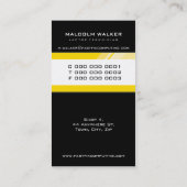 ビジネス企業のカード：：ハイテクzing 6P 名刺 (裏面)